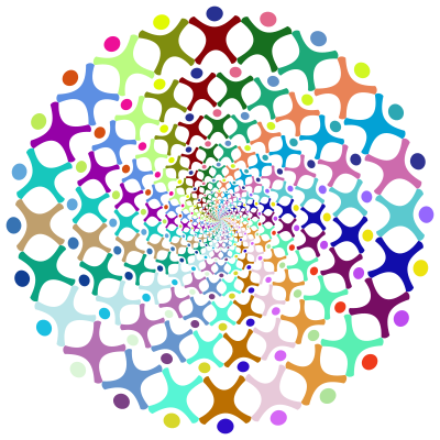 Abstract People Vortex Prismatic clipart