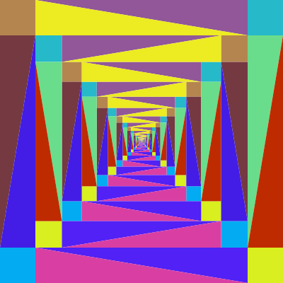 Abstract Polygonal Tunnel clipart