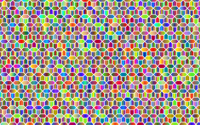 Abstract Polyprismatic Geometric Background Pattern 2 clipart