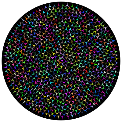 Abstract Prismatic Circular Art clipart