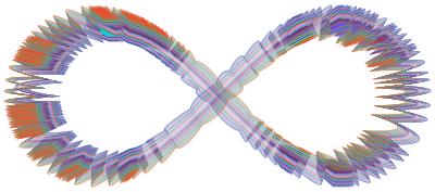 Abstract Prismatic Infinity Symbol clipart