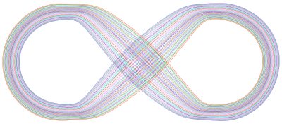 Abstract Prismatic Infinity Symbol II clipart