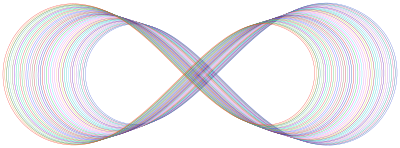 Abstract Prismatic Infinity Symbol IV clipart