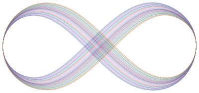 Abstract Prismatic Infinity Symbol V clipart