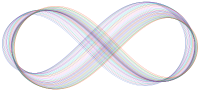 Abstract Prismatic Infinity Symbol VI clipart