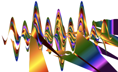 Abstract Rainbow Waves clipart