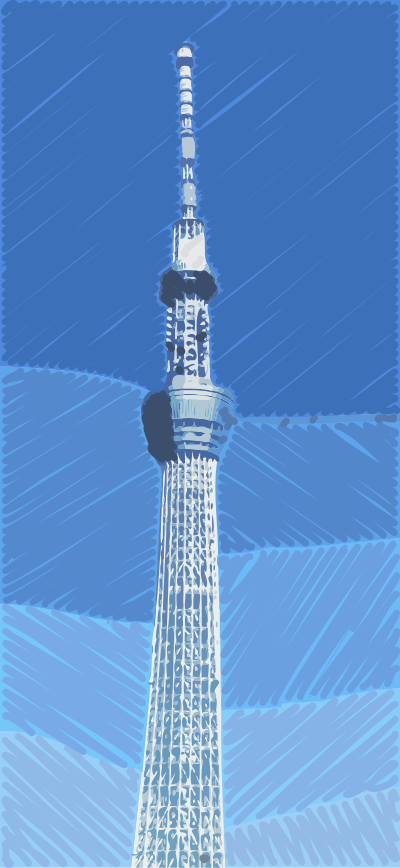 Abstract Skytree clipart