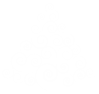Abstract Spiral Christmas Tree White No Background clipart