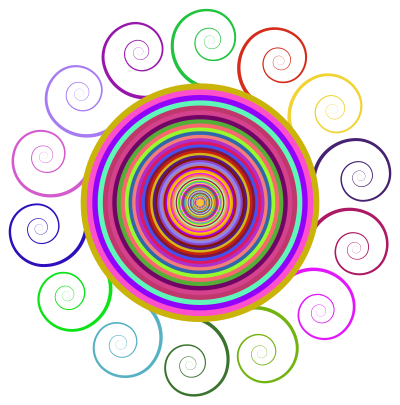 Abstract Spiral Circle clipart