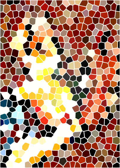 Abstract Stained Glass Woman clipart