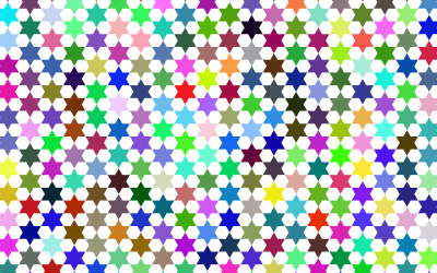 Abstract Stars Geometric Pattern 2 Prismatic clipart