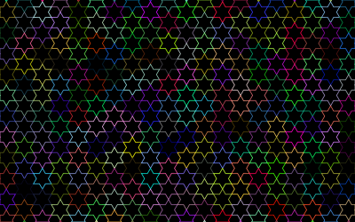 Abstract Stars Geometric Pattern Prismatic clipart