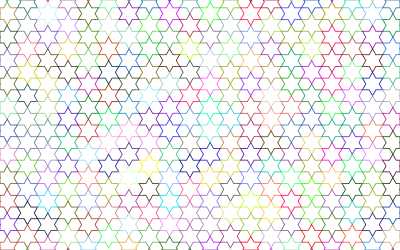 Abstract Stars Geometric Pattern Prismatic No Background clipart
