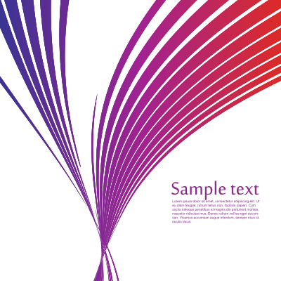 Abstract stripes text clipart