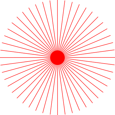 Abstract sun 2 (48 rays) clipart
