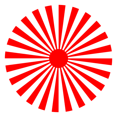 Abstract sun 4 (24 rays) clipart