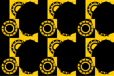 Abstract sun pattern clipart