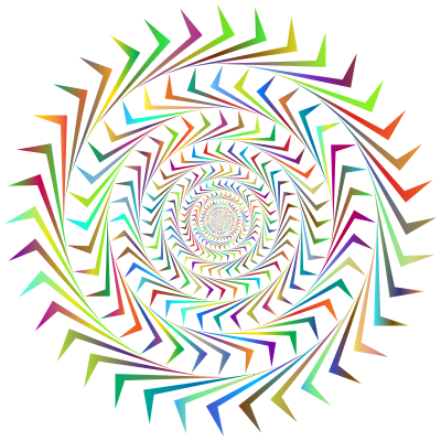 Abstract Sun Vortex Prismatic 2 No BG clipart