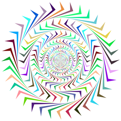 Abstract Sun Vortex Prismatic clipart