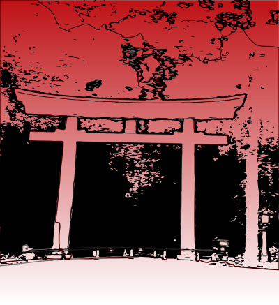 Abstract Torii clipart