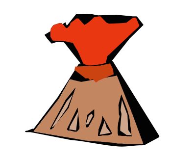 Abstract Volcano clipart