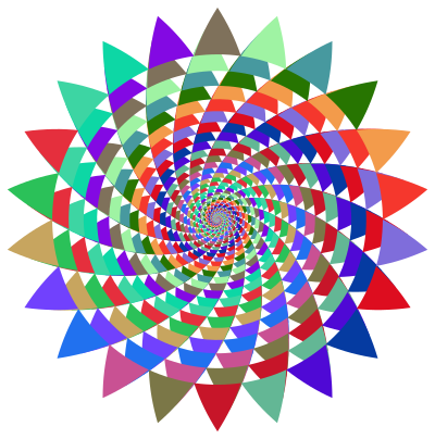 Abstract Vortex 44 Prismatic clipart