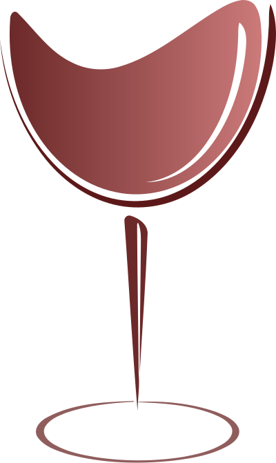 Abstract wine glass clipart