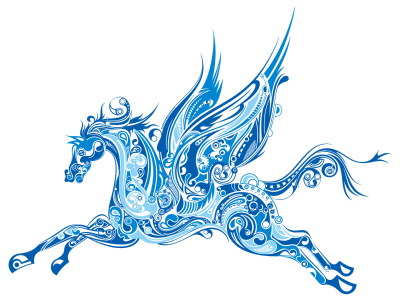 Abstract Winged Horse clipart