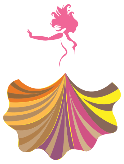 Abstract Woman In A Dress clipart