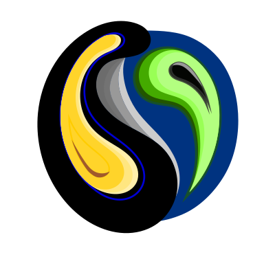 Abstract Yin Yang clipart