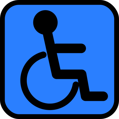 Accessible sign clipart