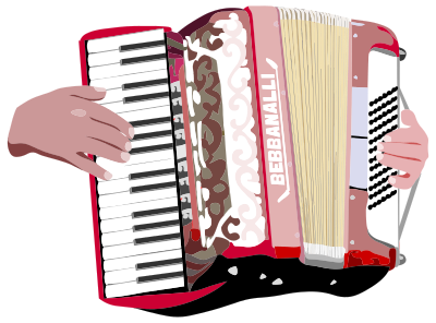 Accordion Player clipart
