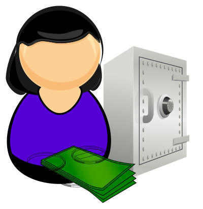 Accountant / bank officer clipart