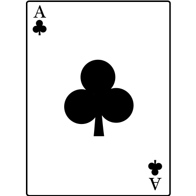 Ace of Clubs clipart