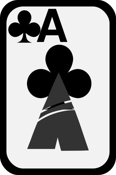 Ace of Clubs clipart