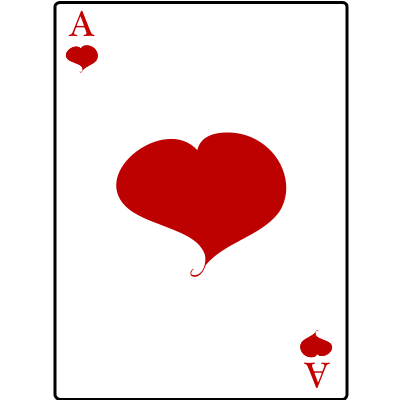 Ace of Hearts clipart