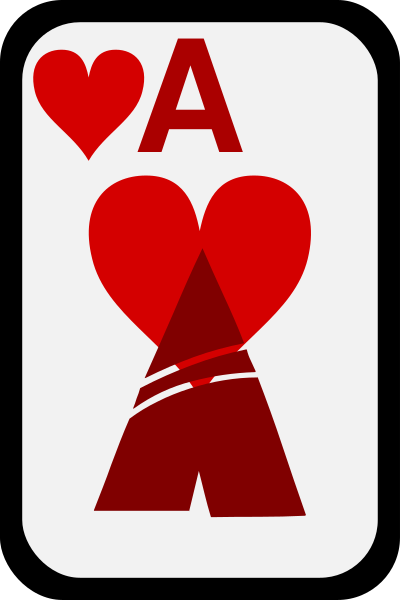 Ace of Hearts clipart