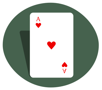 Ace of hearts clipart