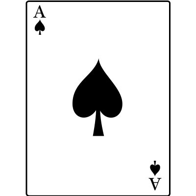 Ace of Spades clipart