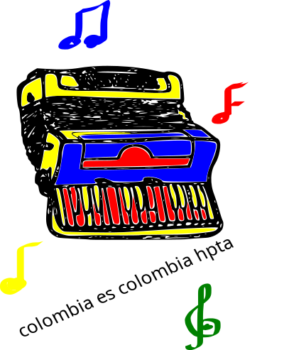 Acordion colombiano clipart