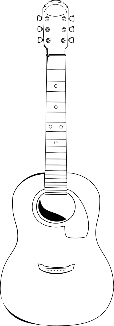 Acoustic guitar clipart