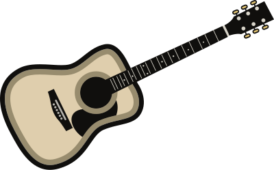 Acoustic Guitar - Colour Remix clipart