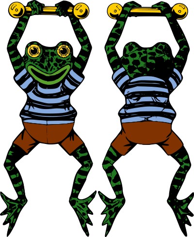 Acrobat Frog clipart