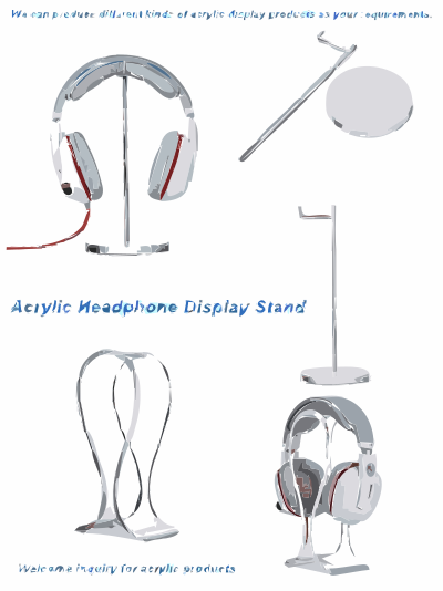Acrylic Headphone Display Stand clipart
