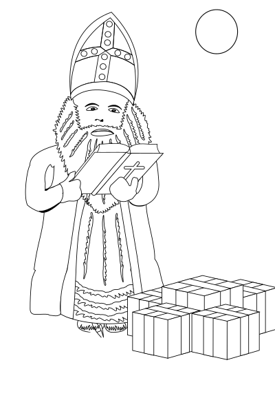 Administrating Sinterklaas Remix clipart