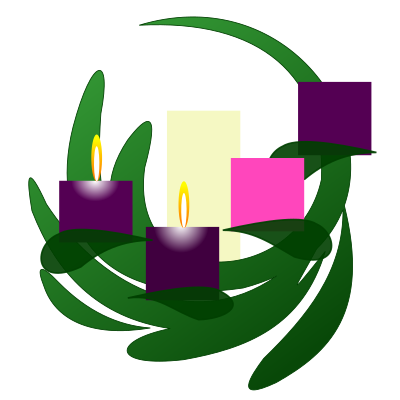 Advent 2 Wreath clipart