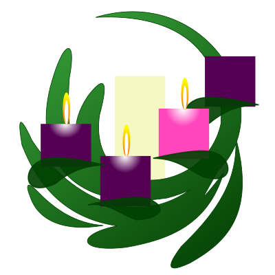 Advent 3 Wreath clipart
