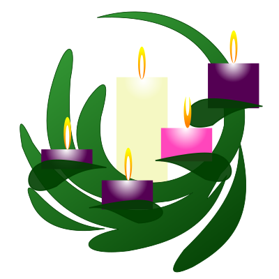 Advent Wreath Christmas Eve clipart