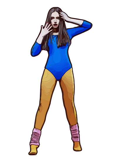 Aerobics Lady clipart