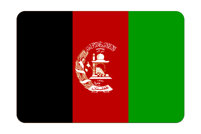 Afghanistan flag (bevelled) clipart